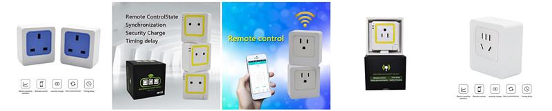 WiFi APP gniazdo zasilania typu pilot uniwersalny/UK/UE/pl/USA
