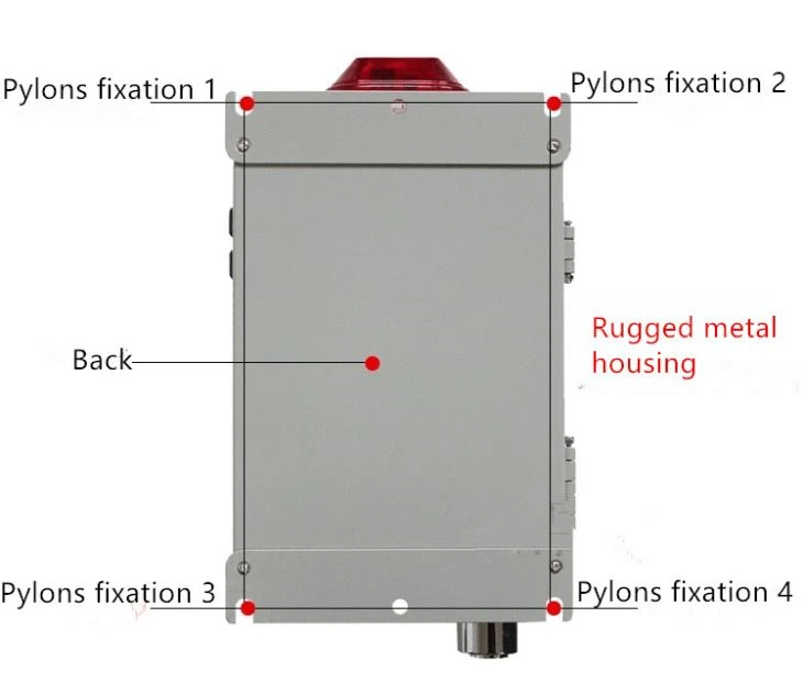 Fixed Nitrogen Dxide Gas Detector With NO2 Electro-chemical Sensor